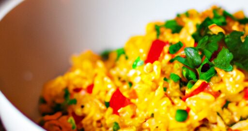 Rizoto s masem a hráškem.