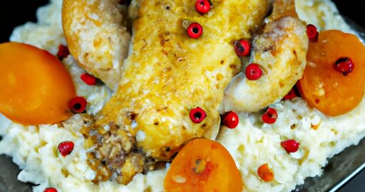 Kuře s arašídovou omáčkou.