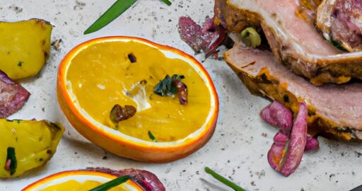 Pečené kachní stehno s bramborem