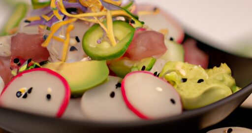 Ceviche s avokádem a koriandrem