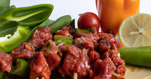 Vepřové kebab na grilu