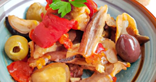 Sicilská caponata s baklažánem.