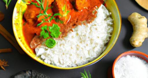 Kuřecí korma s fazolemi