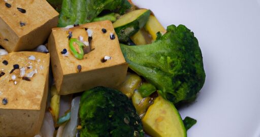 Křupavé tofu s brokolicí a rýží