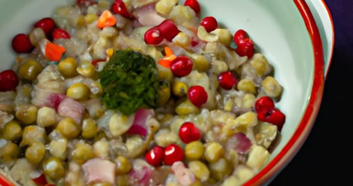 Šakšúka s vejci a rajčaty.