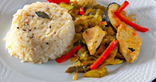 Rajská kuřecí kari s rýží