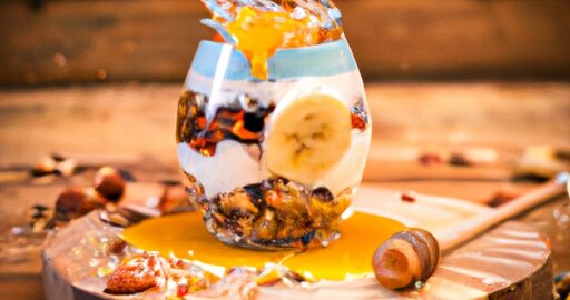 Přírodní banánový dort s karamelovou polevou