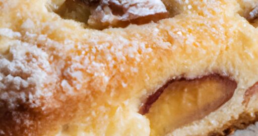 Koláč z třešní a tvarohu