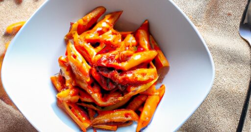 Penne arrabiata s červeným pepřem