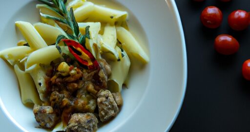 Hovězí vývar s nudlemi a kořením