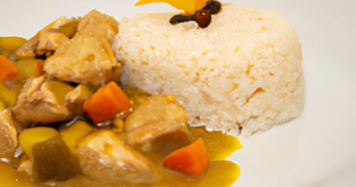 Pikantní kuřecí korma s rýží