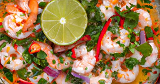 Ceviche de Camarones.