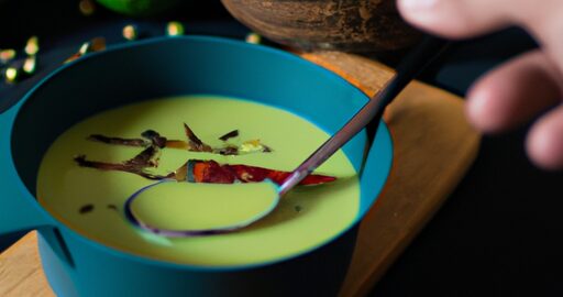 Kuřecí kokosová polévka s limetkou.