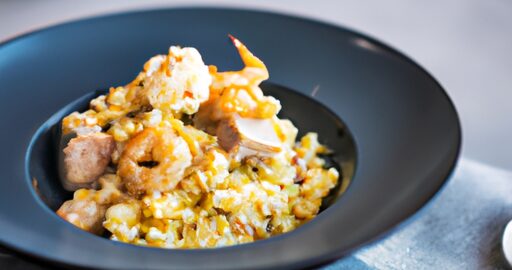 Smažená italská rýže s kuřecím masem