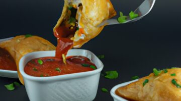 Masová samosa s chutným dipem