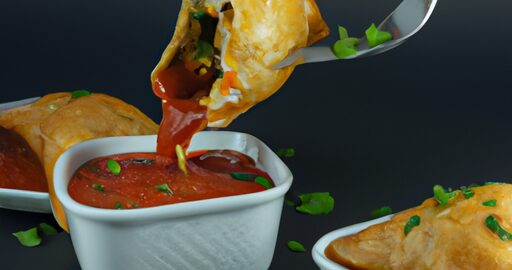 Masová samosa s chutným dipem