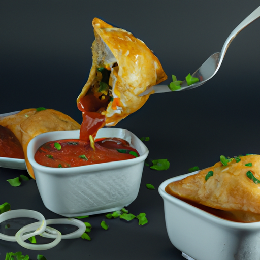 Masová samosa s chutným dipem