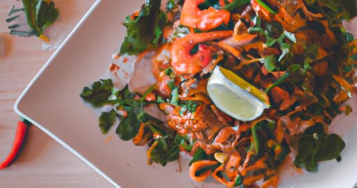 Phad Thai se sleďovými filé