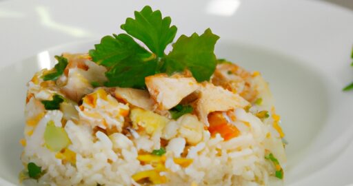 Dušená kuřecí s rýží a zeleninou