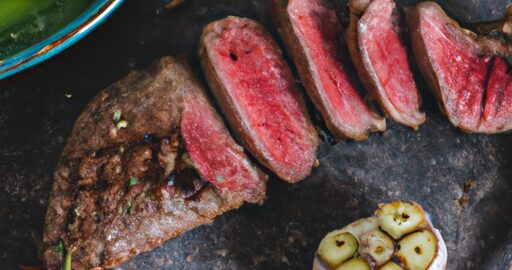 Asado z argentinského grilu s chimichurri