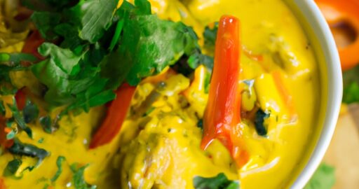 Kokosové curry se zeleninou.