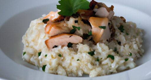 Risotto s houbami a bílým vínem