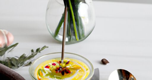 Rajčatová polévka s květákem a fazolem