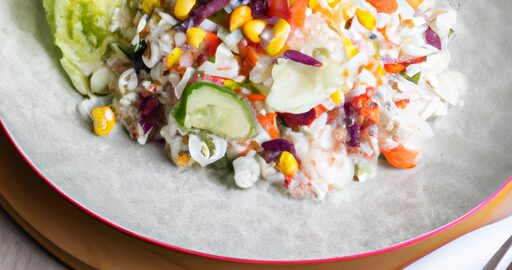 Rýžový salát s jogurtem a okurkou