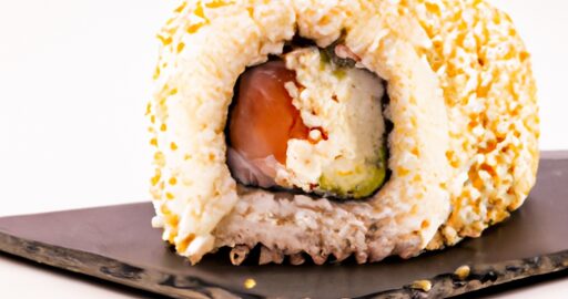 Sushi maso z lososa s rýží