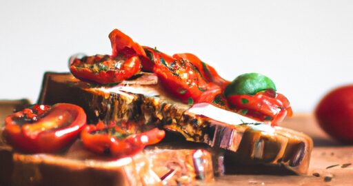 Zapečený lámání chléb s vejci