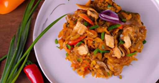 Kuře kari s rýží.