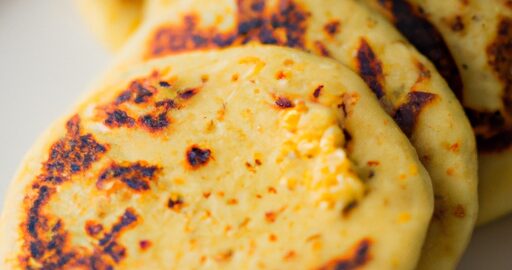 Arepas s ořechovým máslem a medem