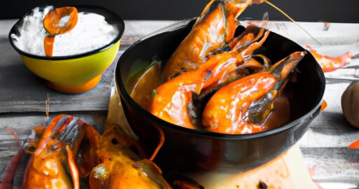 Jednoduchý krevety v kokosovém mléce