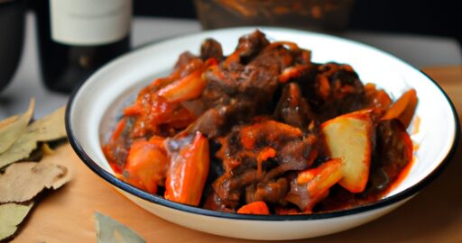 Hovězí bourguignonne s červeným vínem