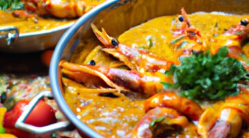 Berberská krevetová tajine.