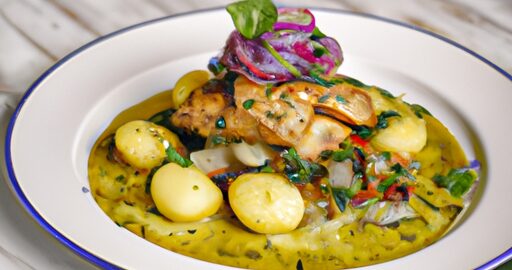 Kuře s oříšky a zeleninou