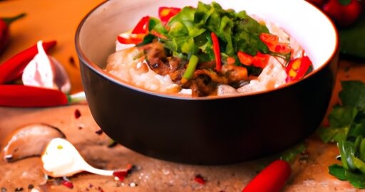 Maso v kari omáčce s rýží.