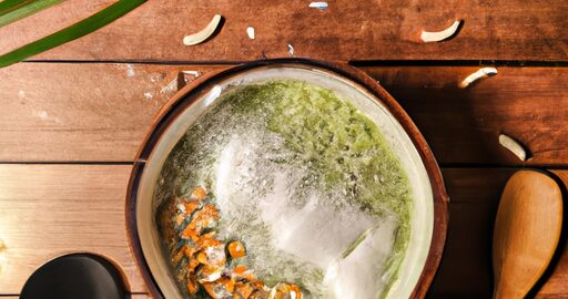 Thajský zeleninový karí s kokosem.