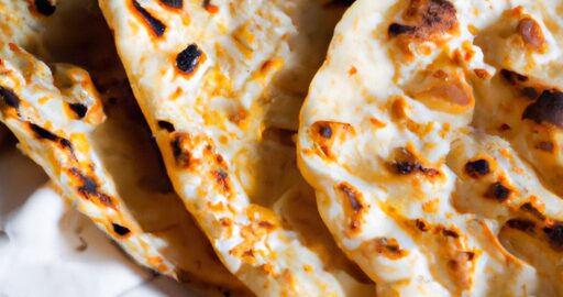 Rajské máslo naan flatbread