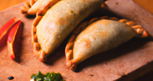 Argentinská empanada s masem.