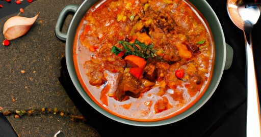 Rajčatový guláš s cizrna