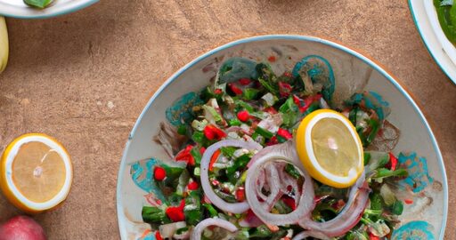 Tabbouleh salát s petrželkou.