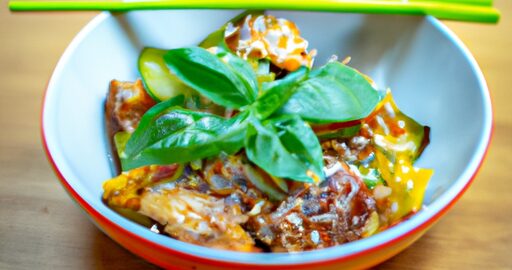 Rajská omáčka s tofu a čerstvou bazalkou