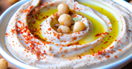 Jednoduchá syrská hummus receptury.