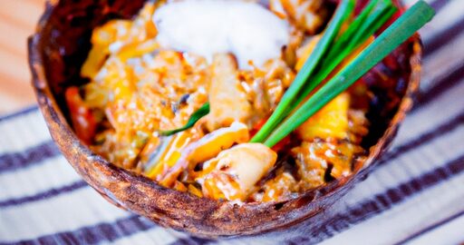 Kuřecí wok s kokosovým mlékem