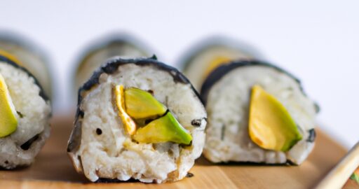 Rýžové sushi s avokádem