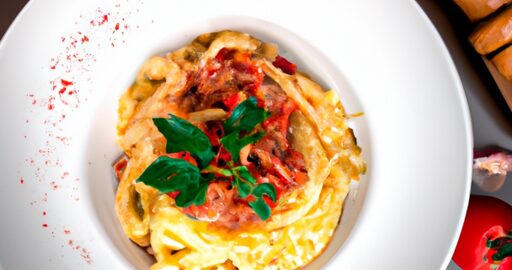 Parmezánová špagety s bazalkou