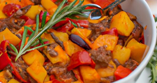 Ratatouille s vajíčky a pepřem