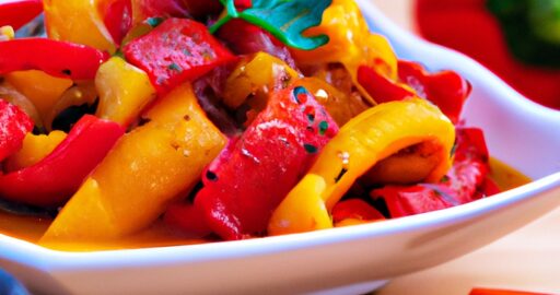 Plněné papriky se sýrem.