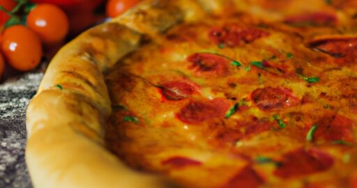 Pizza Margherita s cherry rajčaty.